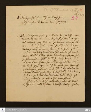 Brief von Johann Jakob Rambach an August Hermann Francke.