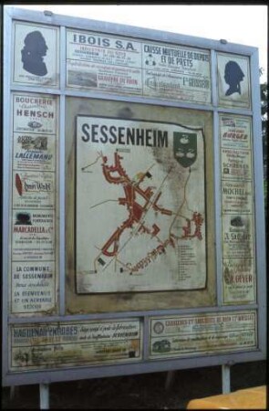 Plakatwand in Sessenheim