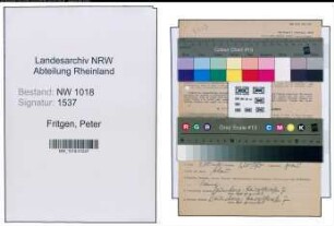 Entnazifizierung Peter Fritgen , geb. 30.04.1886 (Geschaeftsinhaber)