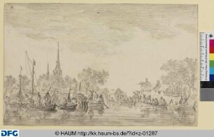 Schifferboote im Kanal