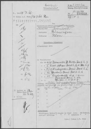 Bernloch-Meidelstetten: Visitationsbericht mit Pfarrbericht 1966