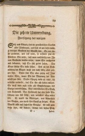 Die zehnte Unterredung. Fortsetzung der vorigen