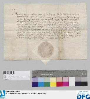 Barbara Markgräfin von Mantua stellt der Stadt Nürnberg Quittung aus über 1000 fl. von ihrem Vater ererbtes Leibgeding.