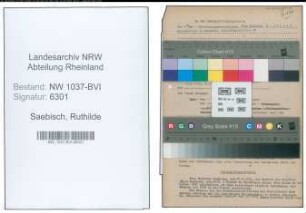 Entnazifizierung Ruthilde Saebisch , geb. 17.03.1915 ()