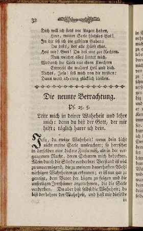 Die neunte Betrachtung