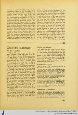 Frage und Antworten.