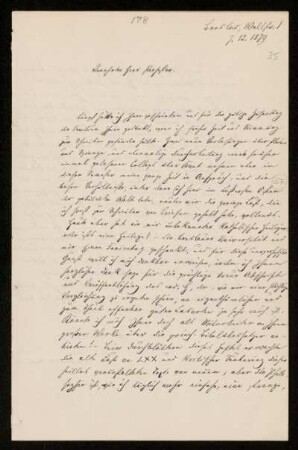 Nr. 35: Brief von Jakob Freudenthal an Paul de Lagarde, Breslau, 7.12.1879