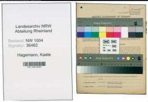 Entnazifizierung Kaete Hagemann , geb. 03.07.1899 (Gastwirtin)