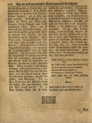 Am zwey und zwantzigsten Sonntage nach Trinitatis