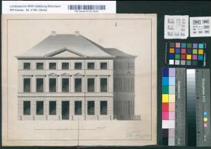 [Frontansicht eines unbekannten Gebäudes]. Peter Cremer, Architekt