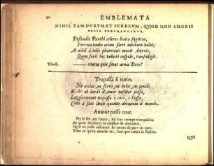 Nihil Tam Dvrvm Et Ferrevm, Qvod Non Amoris Telis Perfringatvr