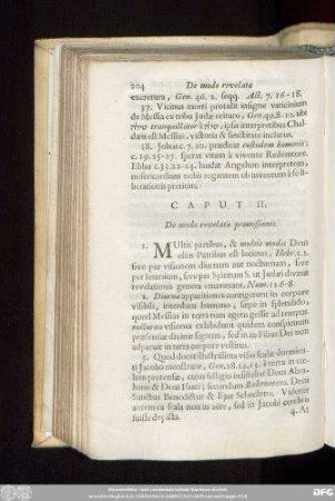 Caput II. De modo revelata promissionis.
