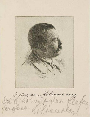 Bildnis von Detlev von Liliencron (1844-1909)