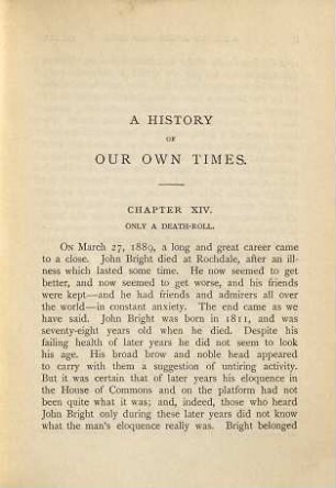 A history of our own times : from the accession of Queen Victoria to the General Election of 1880, 7. From 1880 to the diamond jubilee : Suppl.