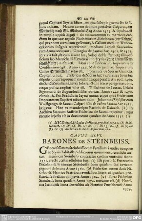 Caput XLVI. Barones de Steinbeiss
