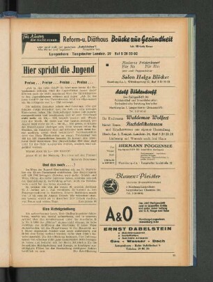 Hier spricht die Jugend