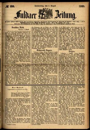 Ausgabe vom Donnerstag, den 09. August 1883.