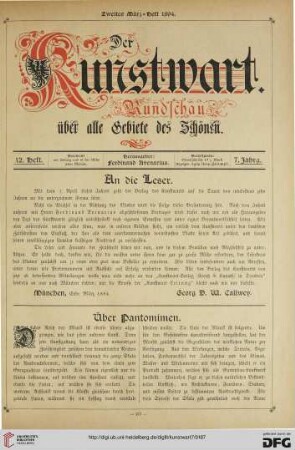 An die Leser