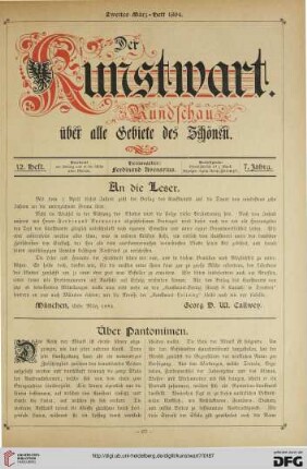 An die Leser