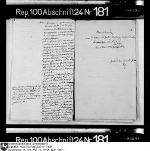 Manualrechnung über die Aktiv- und Passivkapitalien des säkularisierten Domkapitels Osnabrück