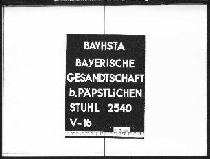 Spreti, Maximilian Graf von, Generalmajor, Nachforschung über in Ravenna lebende Verwandte