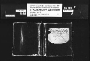 Kloster Bronnbachs Gült- und Zinsbuch zu Marktheidenfeld, renoviert anno 1717 (mit Vornamenregister)