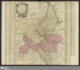 Geographische Charte des Herzogthums Magdeburg und Halle Nebst etlichen angräntzende Orthen und Fürstenthume