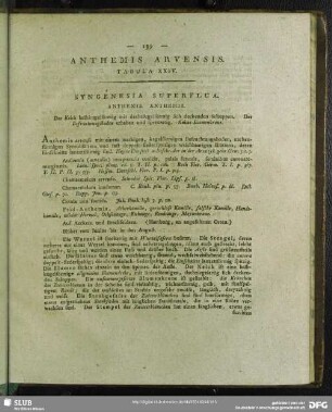 Anthemis Arvensis. Tabula XXIV.