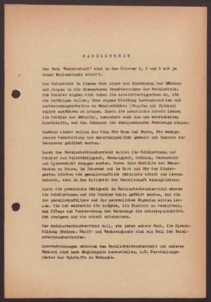 Nadelarbeit
