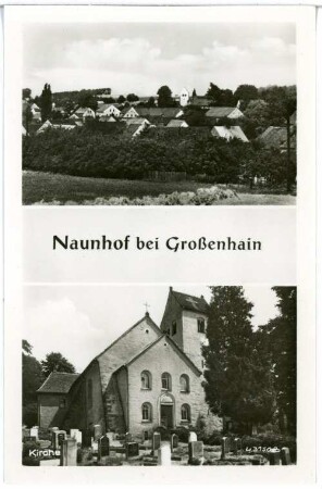 Naunhof. Blick auf Naunhof, Kirche