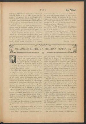 Opiniones sobre la belleza femenina