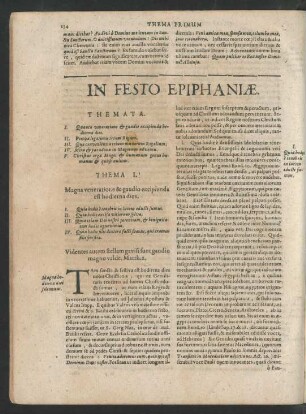 In Festo Epiphaniae.
