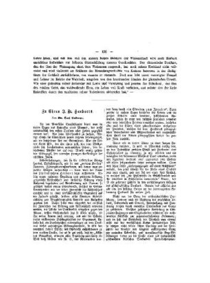 Zu Ehren J. Fr. Herbart's