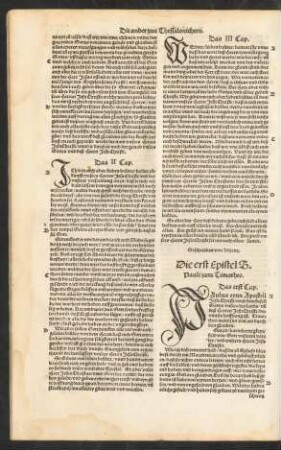 Die erst Epistel S. Pauli zum Timotheo.