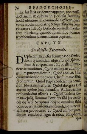 Caput X. De objecta Tyrannide