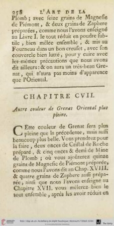Chapitre CVII