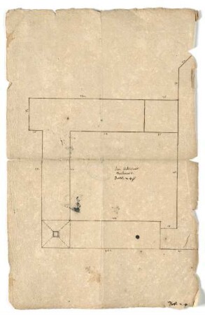 Breitenau, ehem. Kloster, Klausur mit zusätzlichem Westflügel, Lageplan