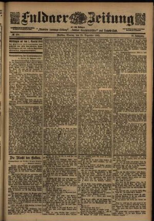 Ausgabe vom Montag, den 29. Dezember 1902.