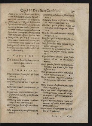 Caput III. De officio Confessarii in ea ...