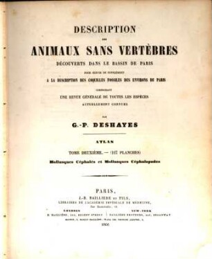 Description des animaux sans vertèbres découverts dans le bassin de Paris pour servir de supplément à la description des coquilles fossiles des environs de Paris, II,2,2