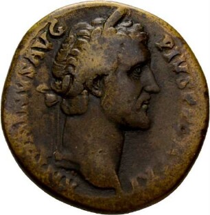 Sesterz des Antoninus Pius mit Darstellung der Annona
