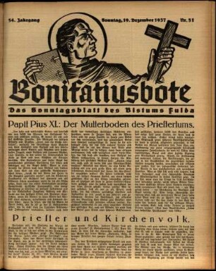 Ausgabe vom Sonntag, den 19. Dezember 1937.
