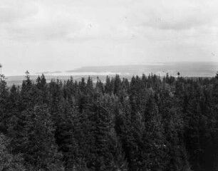 Landschaft : Blick vom Kinnekulle auf eine bewaldete Landschaft