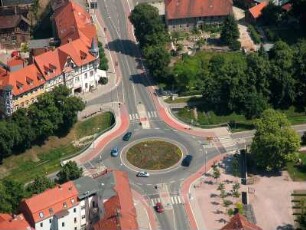 Arnstadt, Kreuzung Wachsenburg Allee - Bahnhofstraße