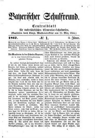 Bayerischer Schulfreund. 8, 8. 1867