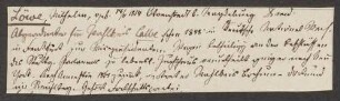 Nachlass von Erich Petzet - BSB E. Petzetiana, 5. Loewe, Wilhelm