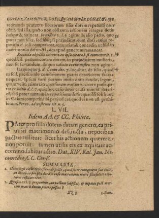 L. VII. Iidem AA. [et] CC. Phileto.