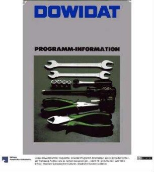 Dowidat Programm Information. Belzer-Dowidat GmbH - ein Werkzeug-Partner, wie es keinen besseren gibt.