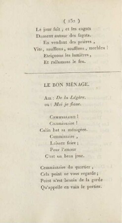 Le Bon Ménage.
