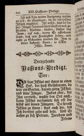 242-273, Dreyzehende Passions-Predigt